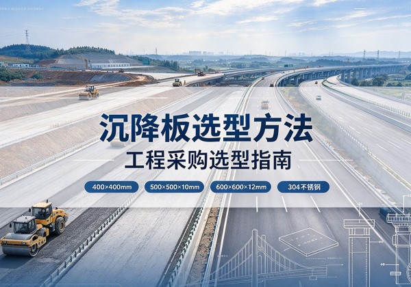鸠江沉降板选择方法